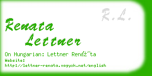 renata lettner business card